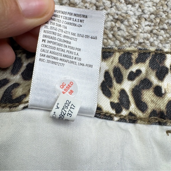 American Eagle Hi Rise Jegging pants Animal Print Brown Beige Women’s Size 24 R - Picture 14 of 16